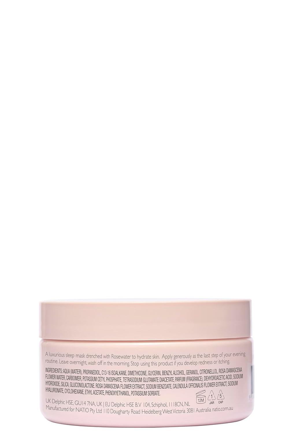 Rosewater Hydration Moisture Gel Sleeping Mask - Nourishing Night Cream for Overnight Hydration | 3.5 oz