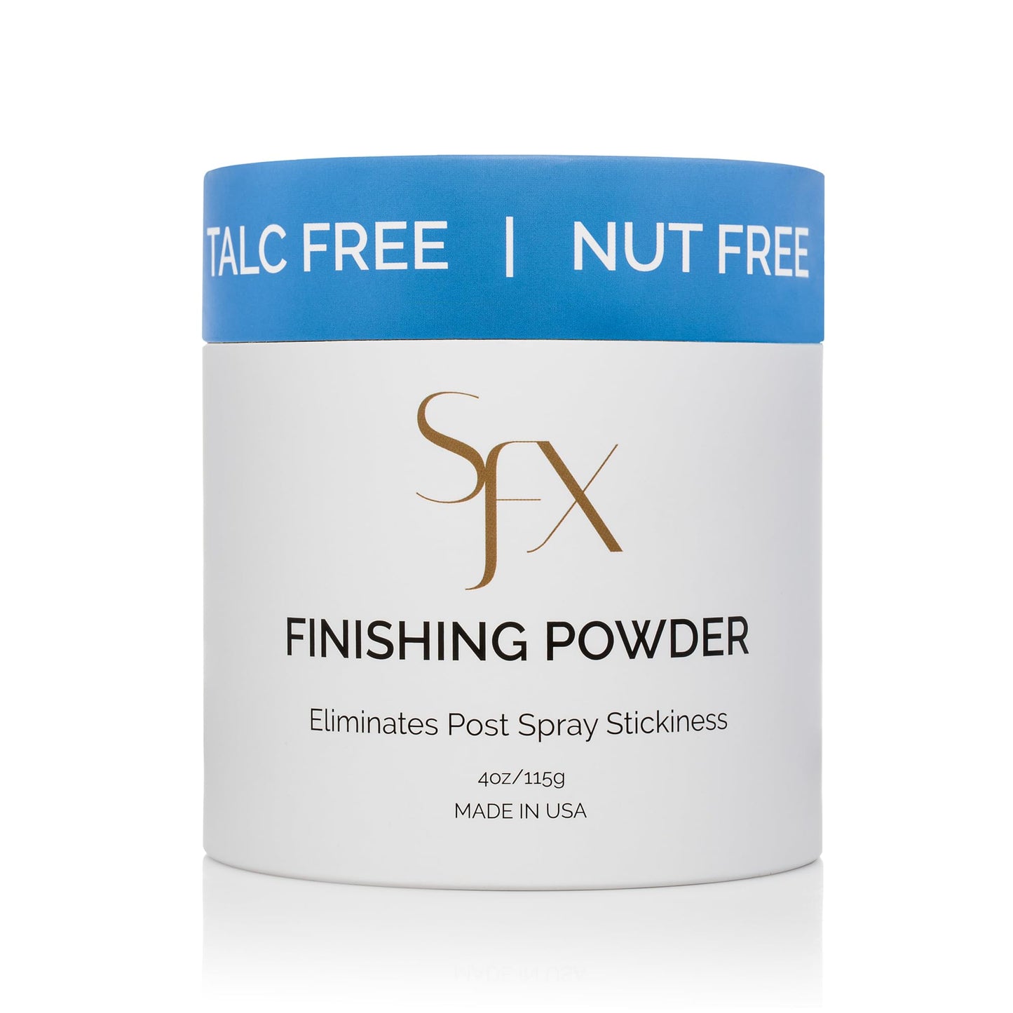 SunFX Post Spray Tan Translucent Finishing Powder | Talc Free | Sunless Tanning Powder with Large Professional Fan Dusting Brush | Cheeky-Sunshine