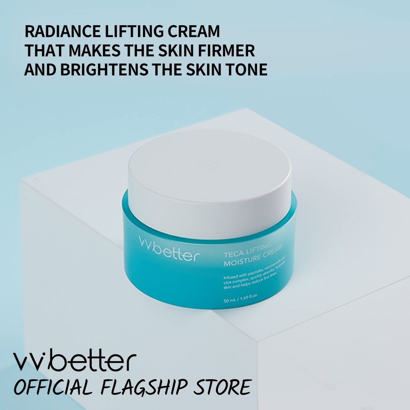 VVBETTER Centella Asiatica Extract Intensive Face Moisturizing Cream, Lifting and Brightening, Adenosine and Niacinamide, Korean Skincare - 1.69 Fl. Ounce