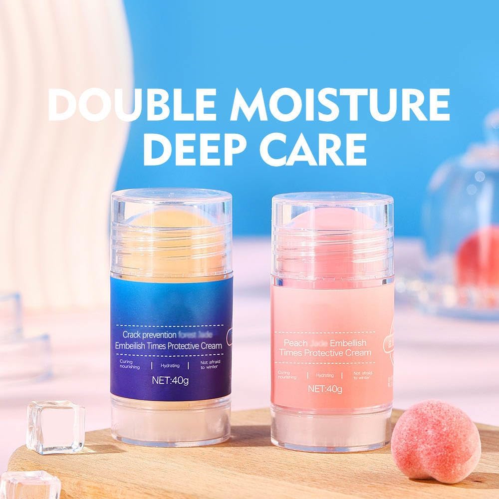 Crack Feet Prevention Stick, Heel Cream For Dry Cracked Feet, Foot Care Cream Moisturizing Foot Balm, Remove Dead Skin And Softening Dry Skin (Pink+Blue)