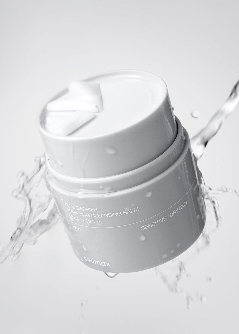 celimax Dual Barrier Purifying Cleansing Balm Refill Edition (50mlx2) | with Ceramides, Waterproof Makeup Remover, Pore Cleansing, Daily Use Cleanser, Grind Container