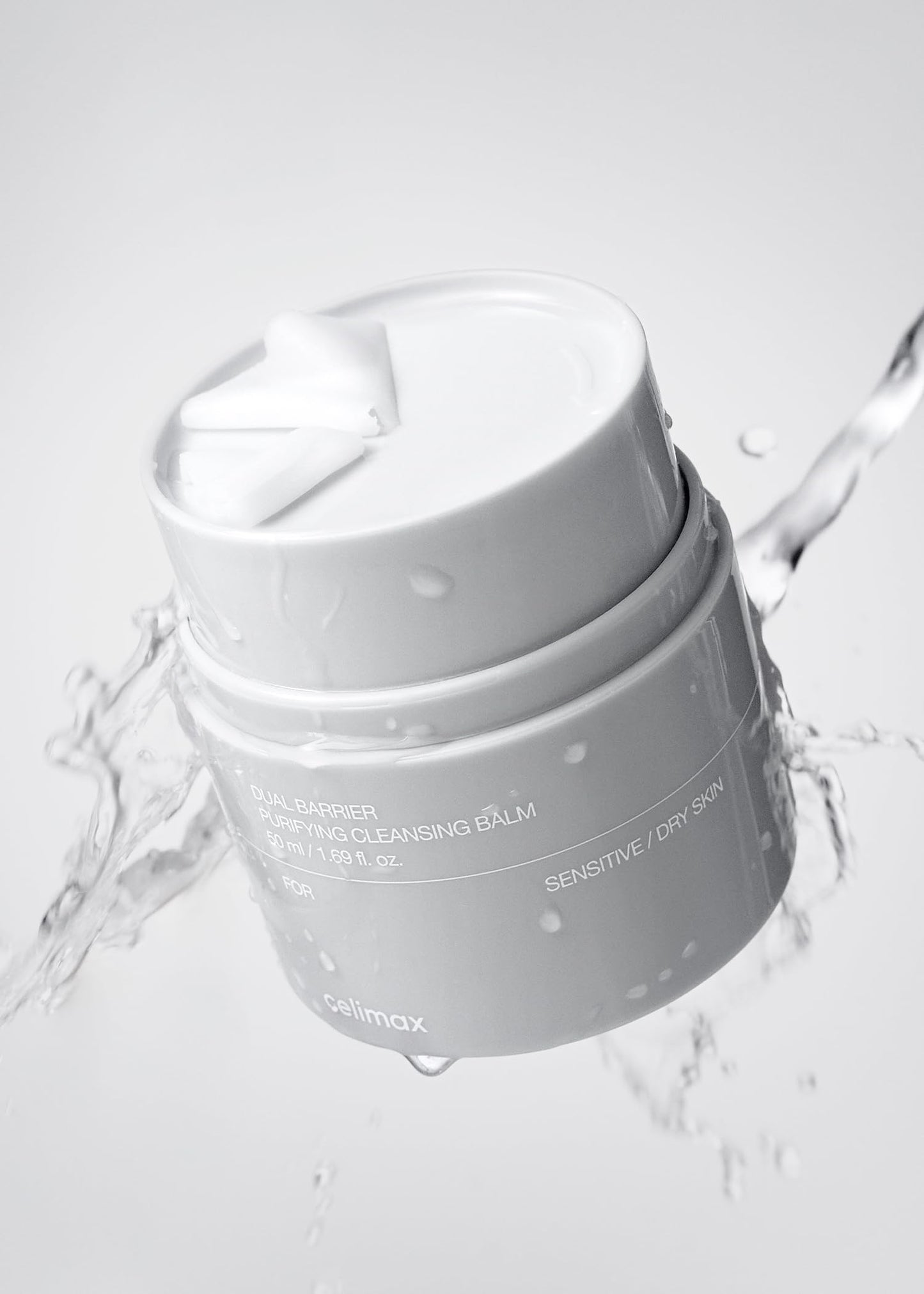 celimax Dual Barrier Purifying Cleansing Balm | with Ceramides, Waterproof Makeup Remover, Pore Cleansing, Daily Use Cleanser, Grind Container, 50ml