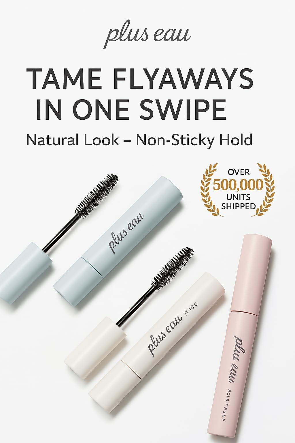Plus eau Point Repair Pure Hair Finishing Stick - Baby Hair & Edge Control, Strong Hold Hair Mascara for Bangs & Slick Back Styles, Made in Japan, Pure Savon Scent
