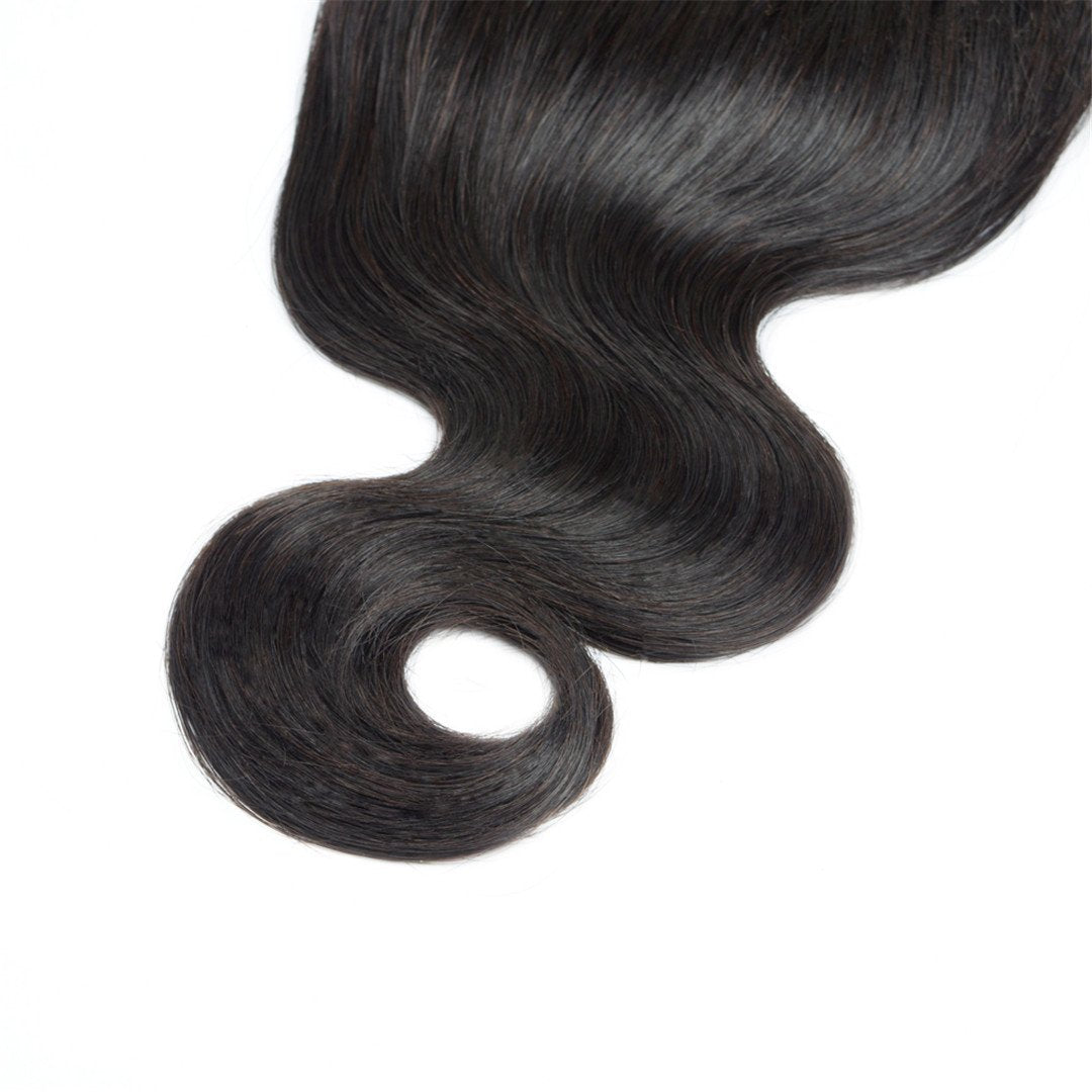 DMS Body Wave Human Hair Lace Closure 4x4 Free Part Swiss Lace Closure 12A Brazilian Virgin Hair Top (14 Inch)