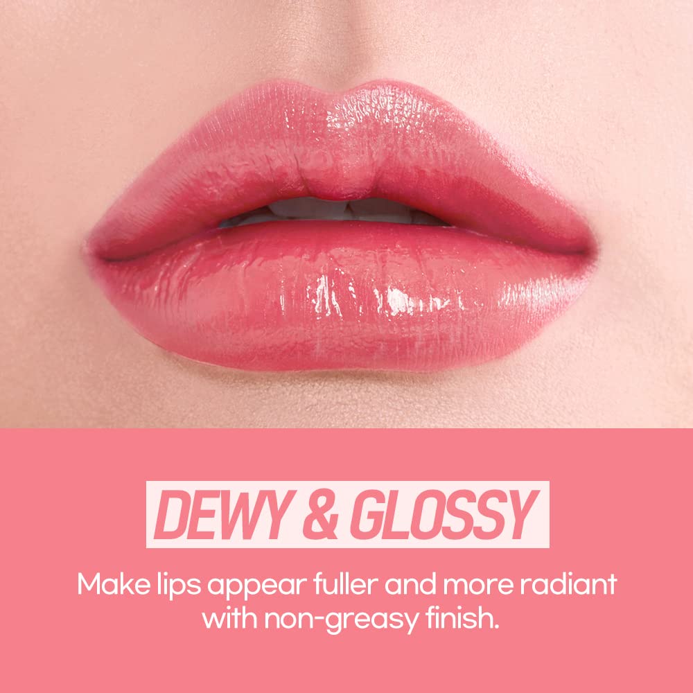 MERBLISS City Holic Lip Glow (#01 Napoli Pink) Daily Tinted Lip Balm Moisturizing Lip Care, Essential Oil, Vitamin E and C for Glossy and Smoother Lips, Soft Buttery Texture