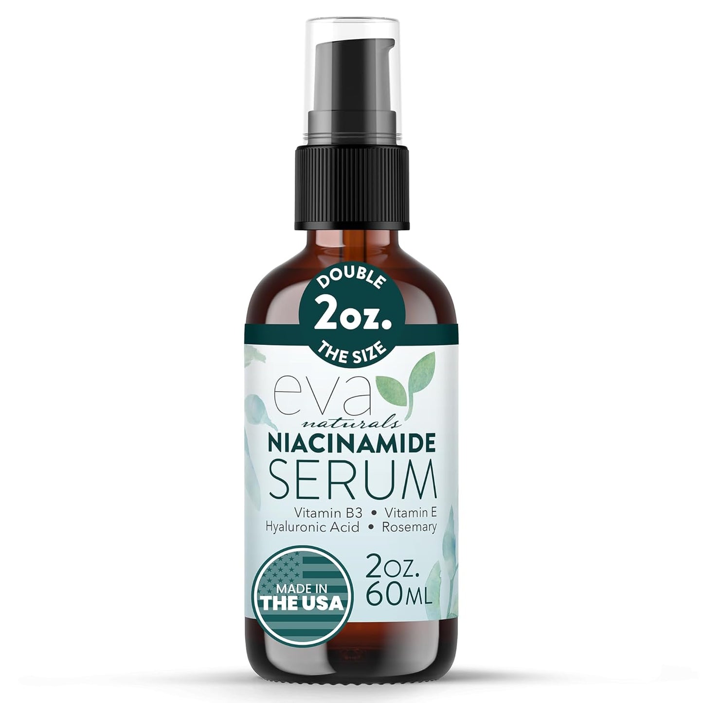 Niacinamide 5% Serum for Face - B3 Pore Minimizer & Acne Treatment with Hyaluronic Acid | 2oz Hydrating Formula