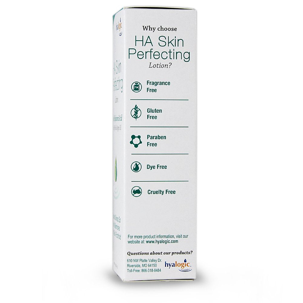 Hyalogic Episilk Hyaluronic Acid Skin Perfecting Lotion - Hydrating Face Moisturizer to Regulate Skin Oiliness - Hyaluronic Acid Moisturizer with Argan Oil Fl 1 Oz
