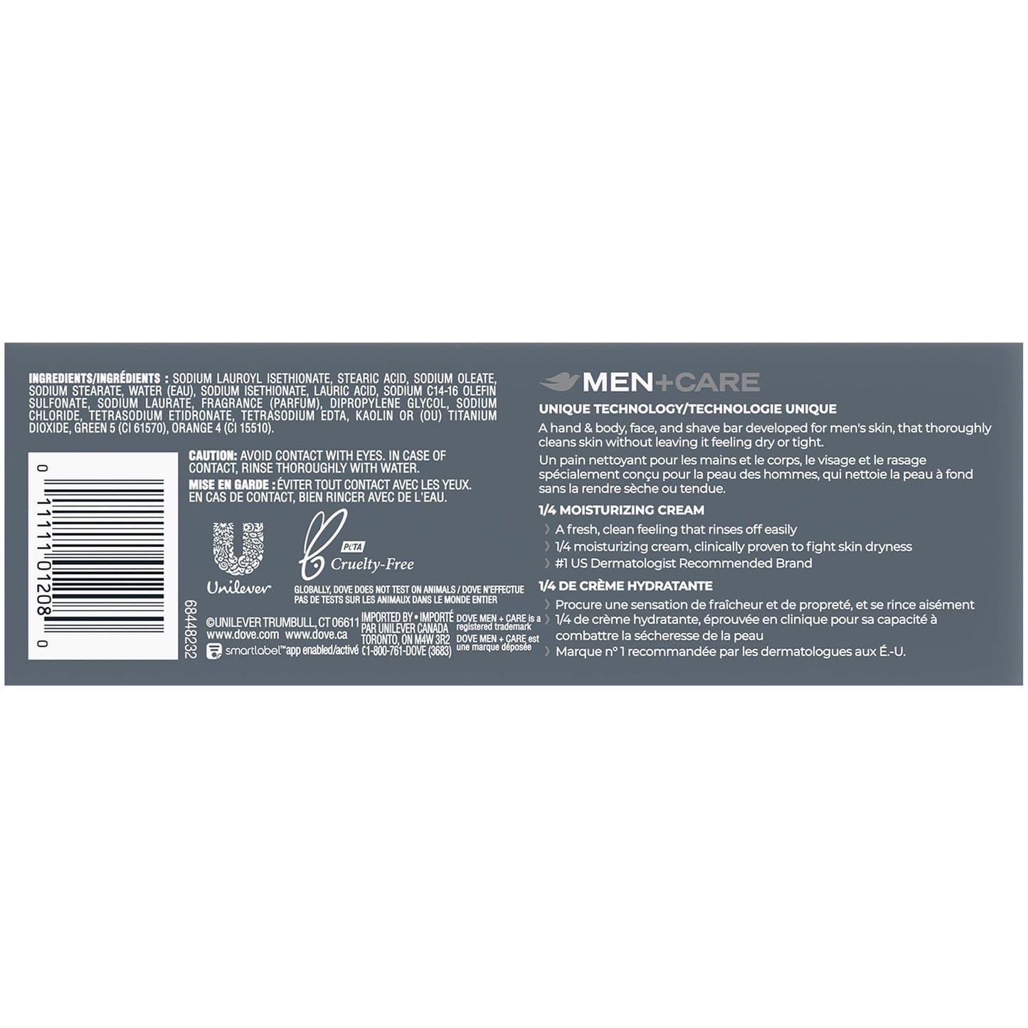 Dove Men+Care Soap Bar, Extra Fresh Scent 3-Pack (18 Bars) – Hydrating 3-in-1 Body, Hand, and Face Cleanser for Men, 22.5 Oz Ea