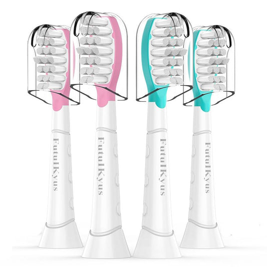 Kids Replacement Heads for Philips Sonicare: 7+ Child Soft Electric Toothbrush Standard Brush Head, Pink & Blue 4 Pack