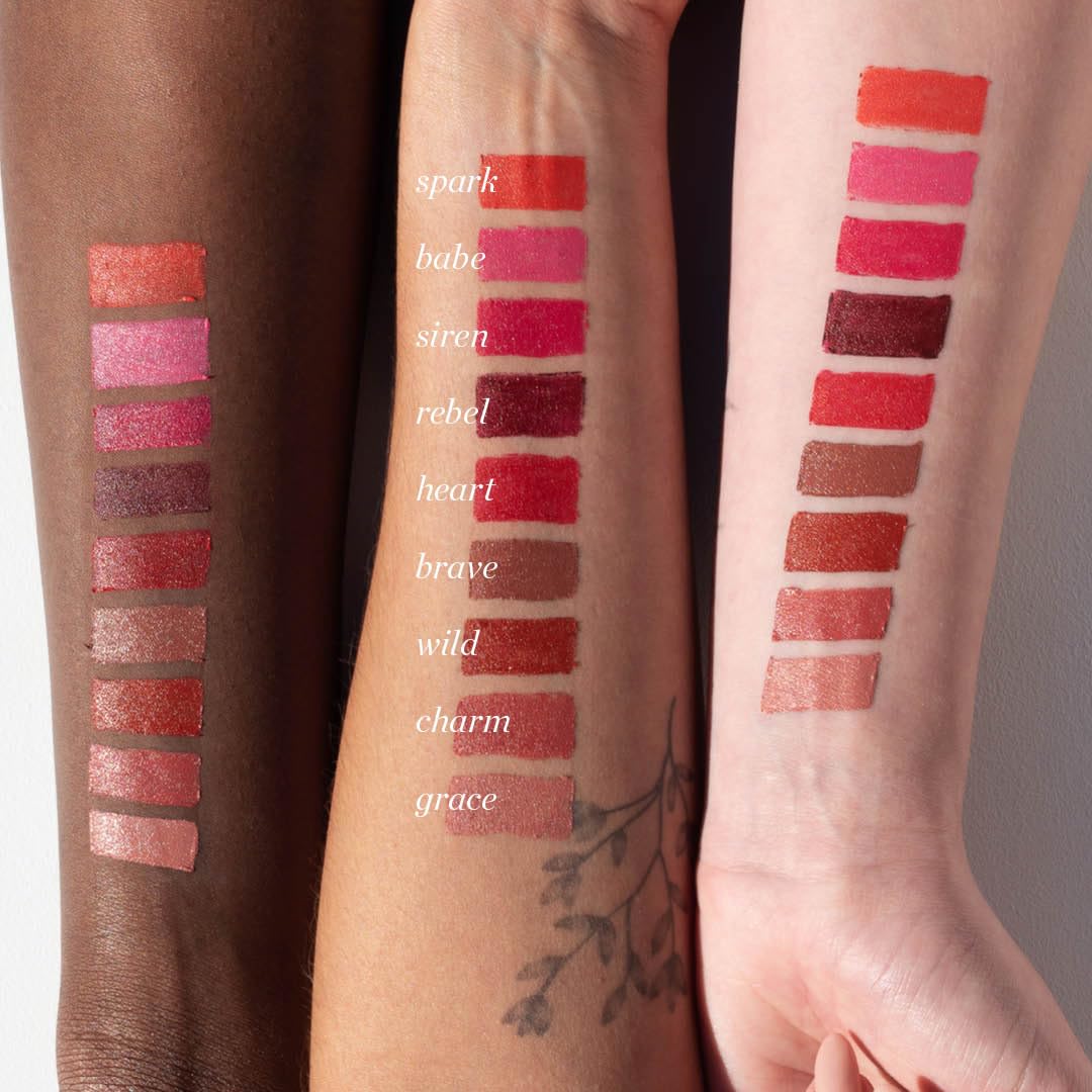 Ere Perez - Natural Coco Crayon Hydrating Lip Color | Baobab + Coconut Oil, Silica, Vitamin E | Protect, Nourish, Repair | Vegan, Cruelty-Free, Clean Beauty (Grace, 0.01 oz | 3 g)