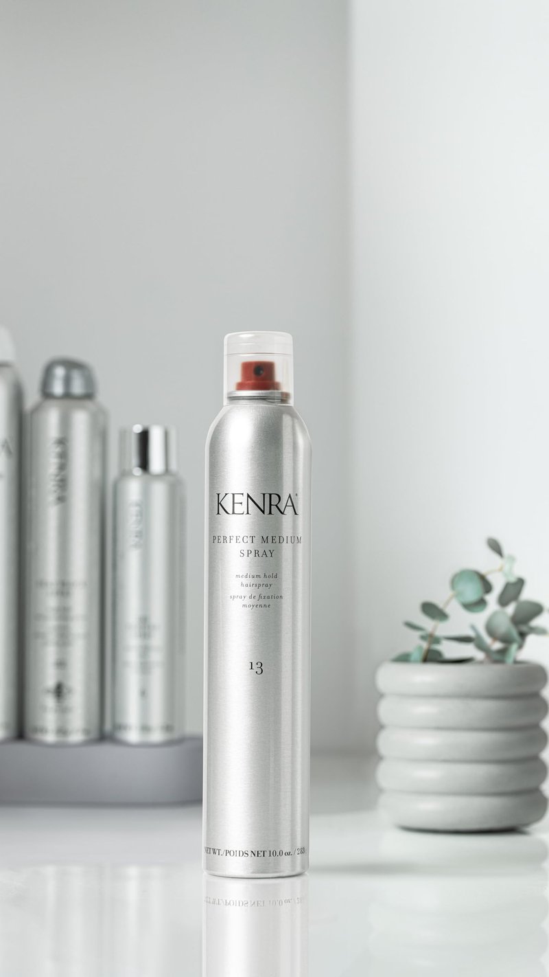 Kenra Professional Perfect Medium Spray 13 50% | Provides Styling Control Without Stiffness | Medium Hold | Fast-Drying Formulation | High Shine Finish | All Hair Types | 10 oz (2-Pack)