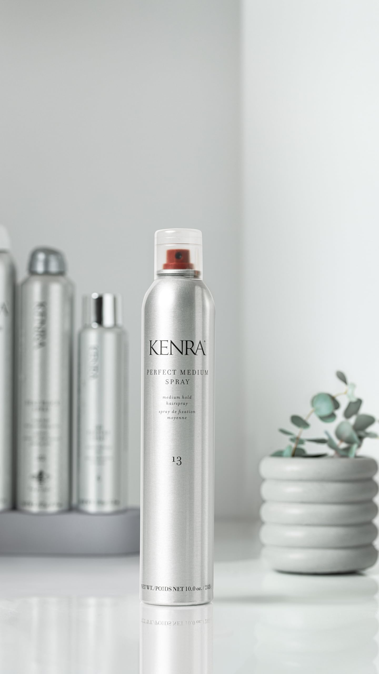 Kenra Professional Perfect Medium Spray 13 50% | Provides Styling Control Without Stiffness | Medium Hold | Fast-Drying Formulation | High Shine Finish | All Hair Types | 10 oz (2-Pack)