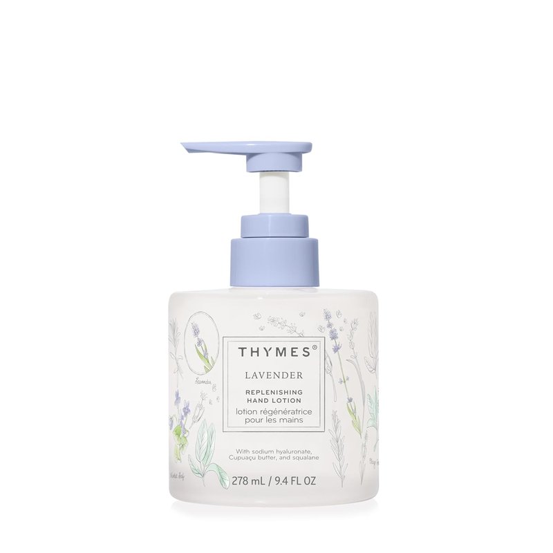 Thymes Replenishing Hand Lotion - Hydrating Formula for Dry Skin | Lavender, 9.4 fl oz