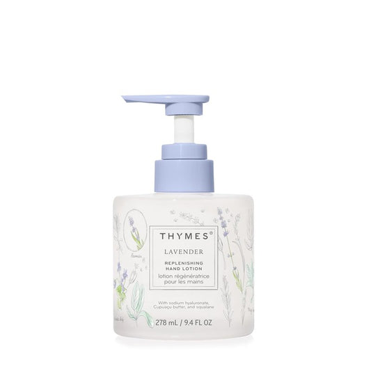 Thymes Replenishing Hand Lotion - Hydrating Formula for Dry Skin | Lavender, 9.4 fl oz