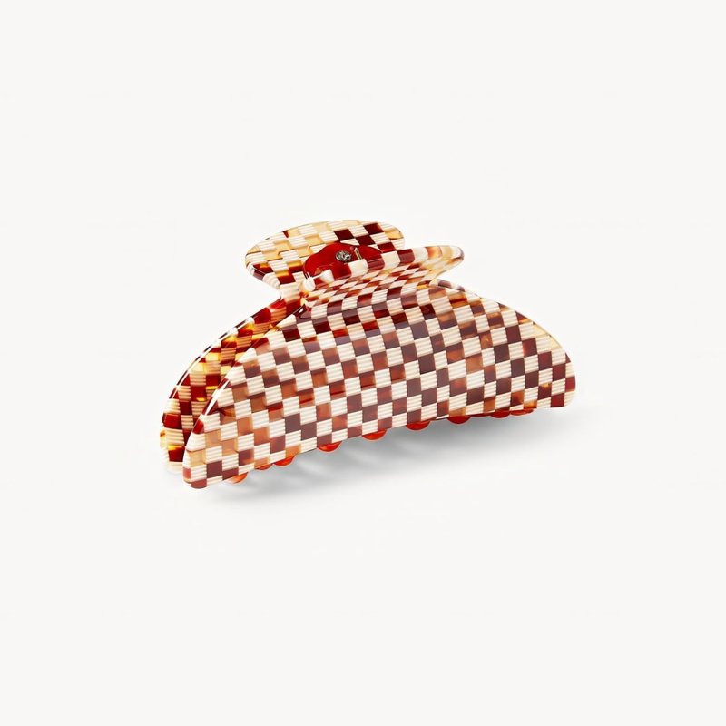 MACHETE Midi Heirloom Claw Hair Clip - 3.5 Inch Tortoise Checker Fashion Accessory