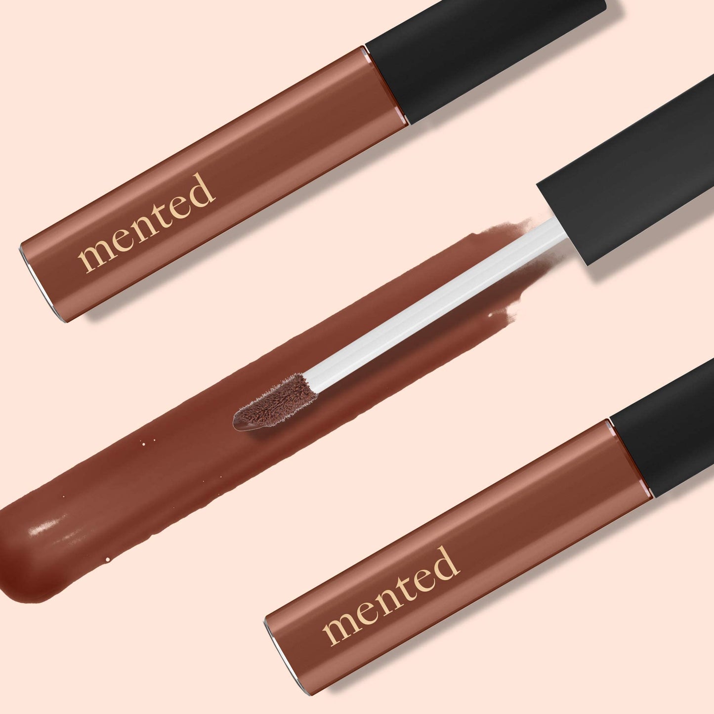 Mented Cosmetics Lip Gloss Bundle | Vegan, Paraben-Free, Cruelty-Free Gloss Topper | Long Lasting and Moisturizing Lipgloss (Send Nudes & Mauve Over)