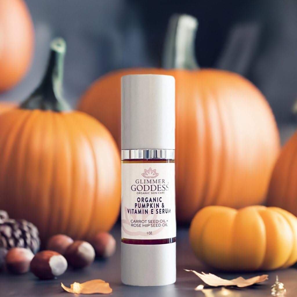 Glimmer Goddess Organic Face Serum - Pumpkin & Vitamin E, 1 oz