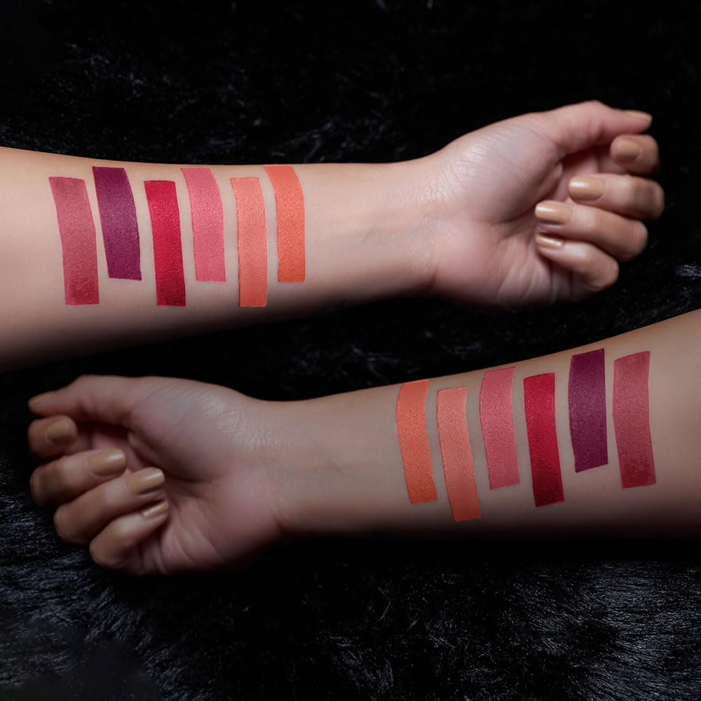 RENEE Prime Matte Lipstick - Rustic Red, Lightweight & Long-Lasting Formula, Creamy Matte Finish, One Swipe Application, Non-Drying, Vitamin E Infused, 4.5Gm