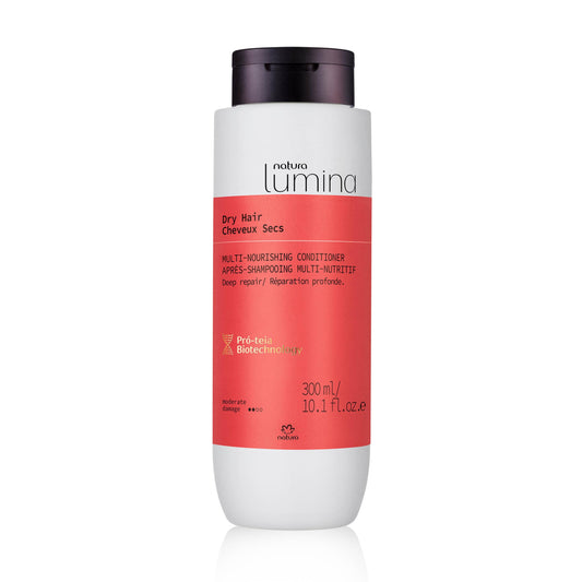 natura - Lumina Dry Hair Multi-Nourishing Conditioner - Moisturize, Hydrate, & Strengthen Hair - Reduce Frizz - Vegan Hair Care - Brazilian Beauty Secrets - Personal & Self Care - 10.1 fl oz (300ml)