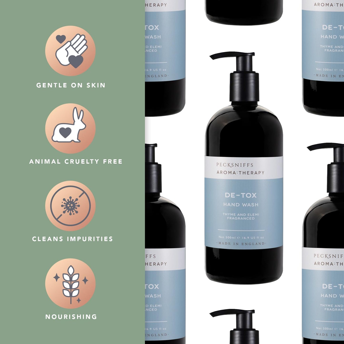 Pecksniff's Aroma:Therapy De-Tox 500 ml/16.9 fl oz Hand Wash