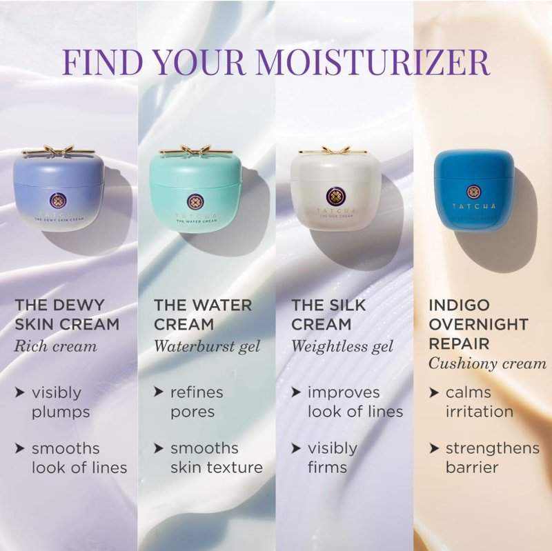 TATCHA Dewy Skin Cream - Hydrating Face Cream for Dry & Combination Skin | Rich Moisturizer for Plump Skin