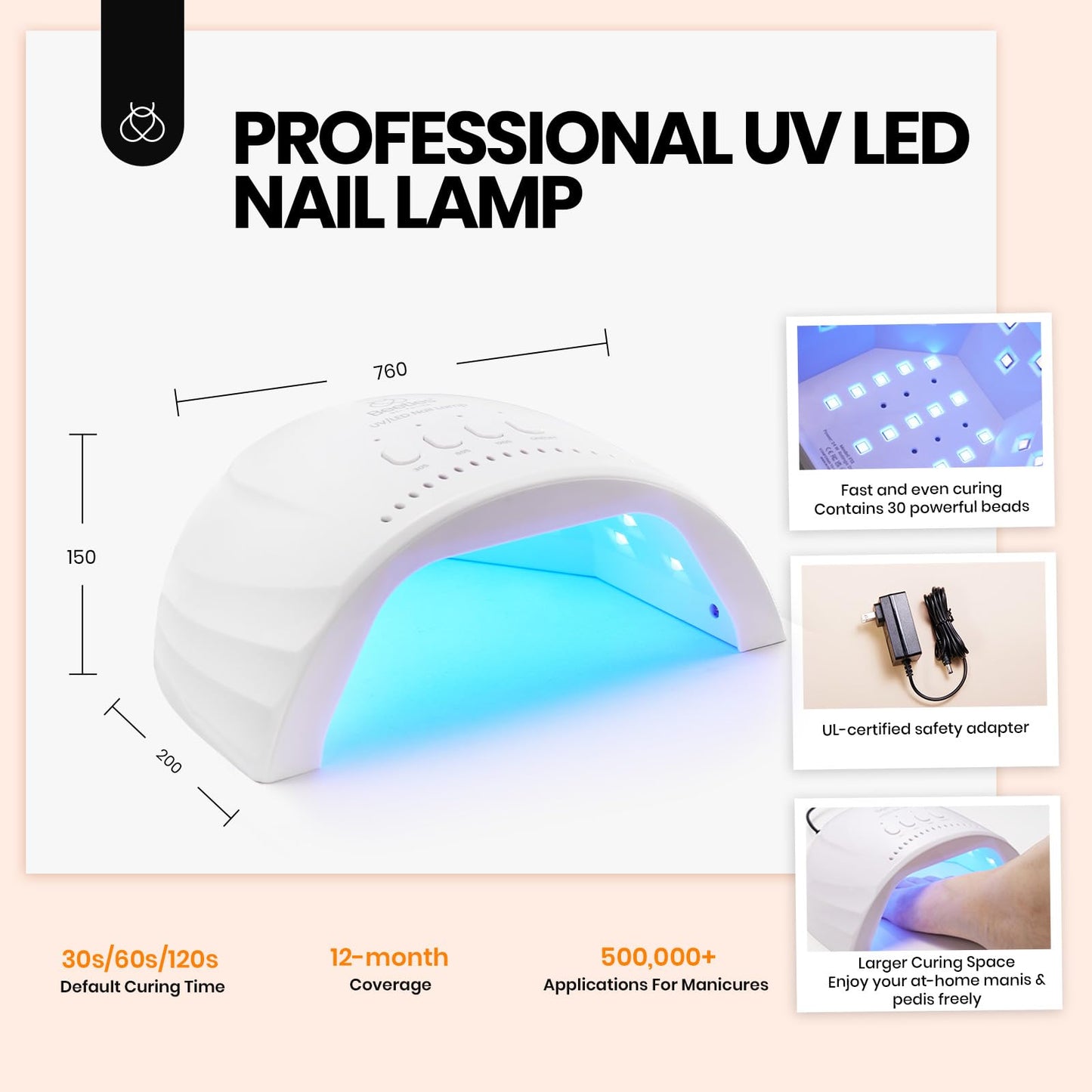 Beetles Gel Nail Kit with U V Light - 75PCS Chic Outfits 45 Colors Gel Nail Polish Set All Season Nail Kit with 5PCS Base Top Coat Soak Off at Home Nails Kit Perfect Manicure Tool Set Gifts for Women