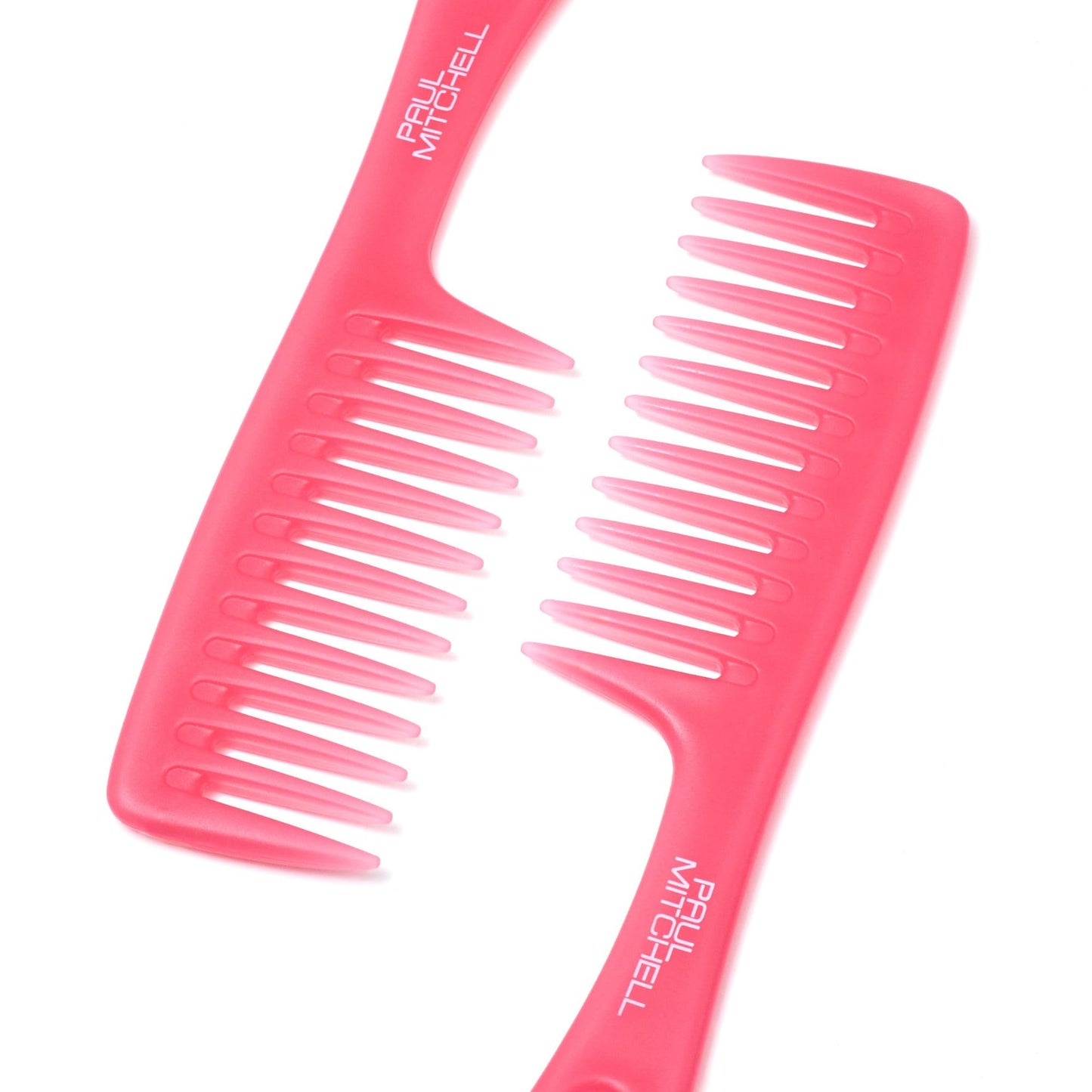 Paul Mitchell Detangler Comb, Wide Tooth Comb Detangles Wet or Dry Hair, Guava Pink