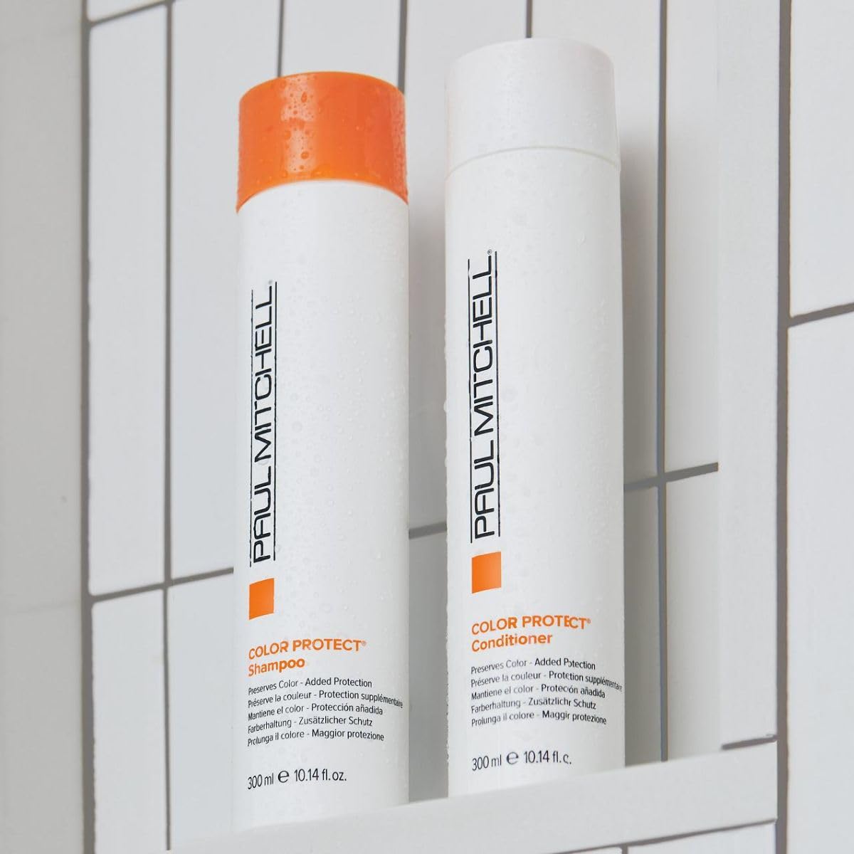 Paul Mitchell Color Protect Shampoo and Conditioner Set, Adds Protection, For Color-Treated Hair