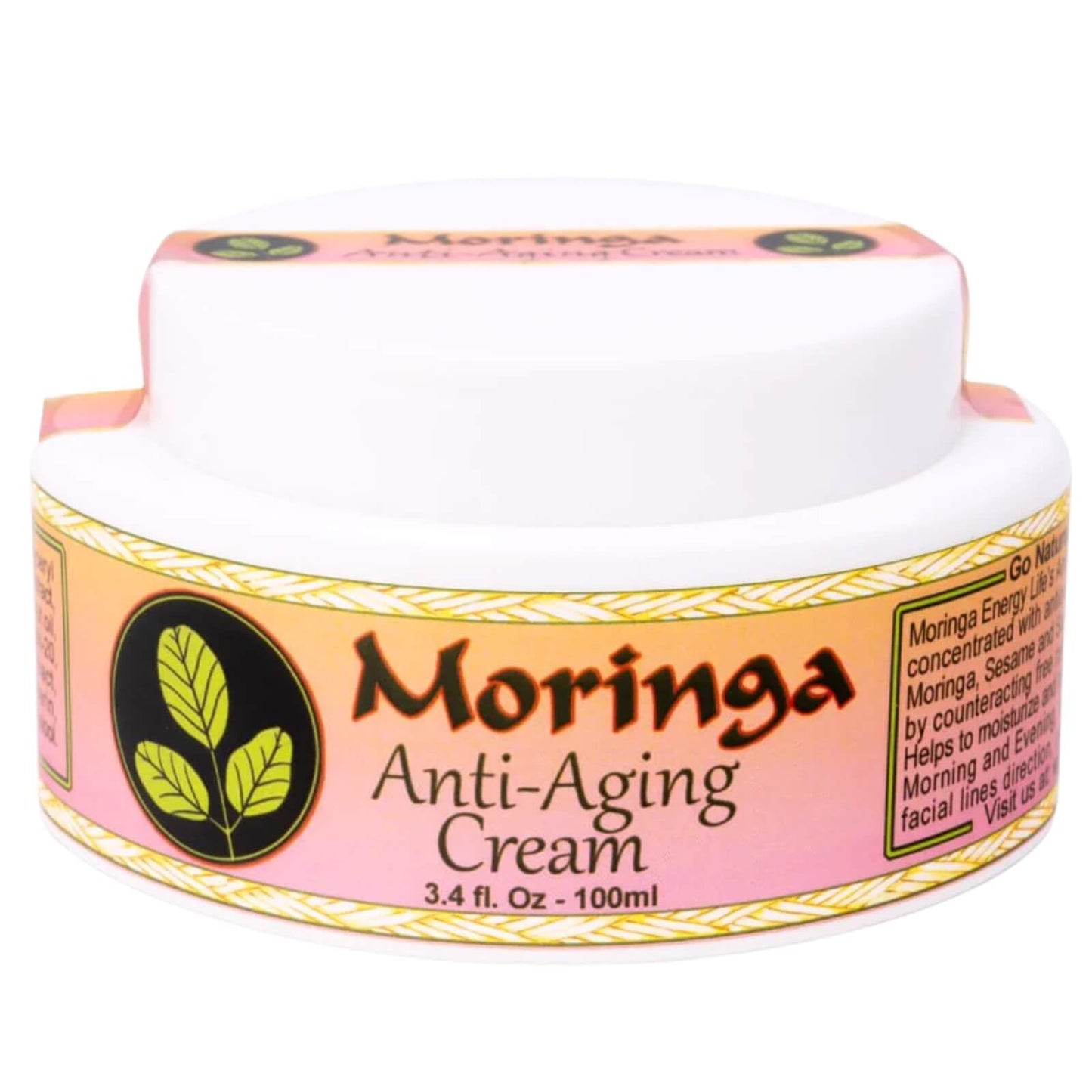 Moringa Anti Aging Cream 13 Natural Herbs with skin loving Antioxidants 3.4 oz