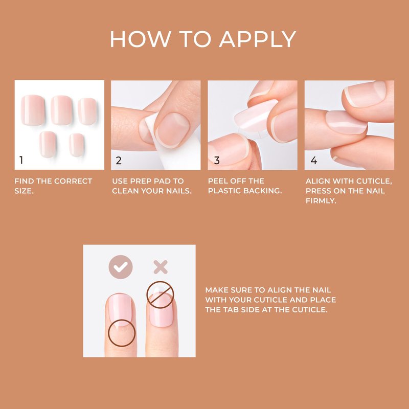 KISS imPRESS No Glue Mani Press On Nails, Bare but Better, 'Serenity', Medium Pink, Medium Size, Almond Shape, Includes 30 Nails, Prep Pad, Instructions Sheet, 1 Manicure Stick, 1 Mini File
