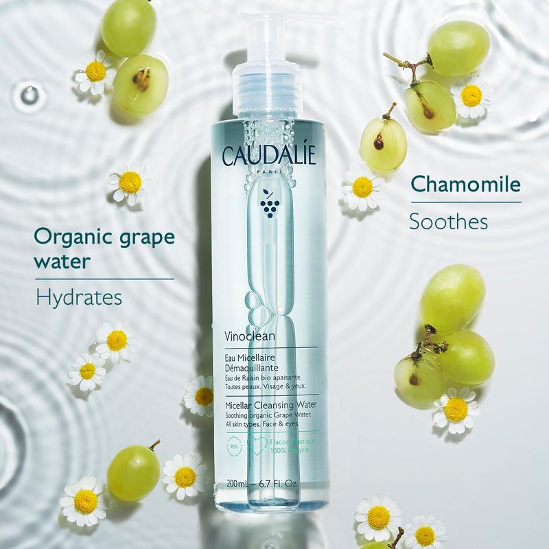 Vinoclean Micellar Cleansing Water - Gentle Makeup Remover | 200 mL