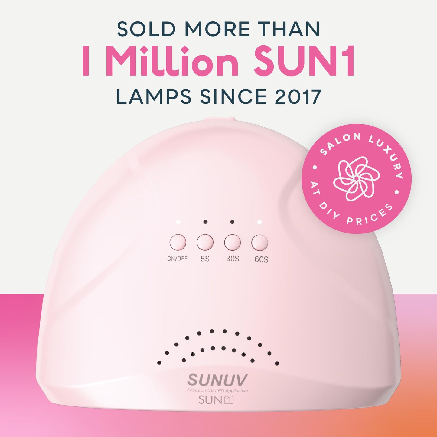 SUNUV UV Nail Lamp, UV Gloves for Gel Manicures with UV Protection, Quick-Drying UV Light for Nails with Adjustable Settings SUNone