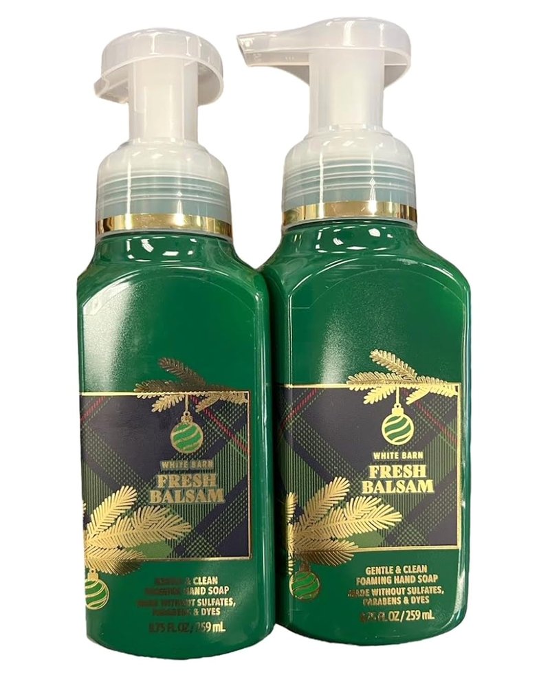 Foaming Hand Soap Set of 2 - Fresh Balsam Scent, 8.75oz Each | Nourishing Formula