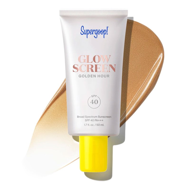 Supergoop! Glowscreen SPF 40, Golden Hour (Bronze Glow) - 1.7 fl oz - Glowy Primer + Broad Spectrum Tinted Sunscreen - Helps Filter Blue Light - Hydration - Hyaluronic Acid & Vitamin B5