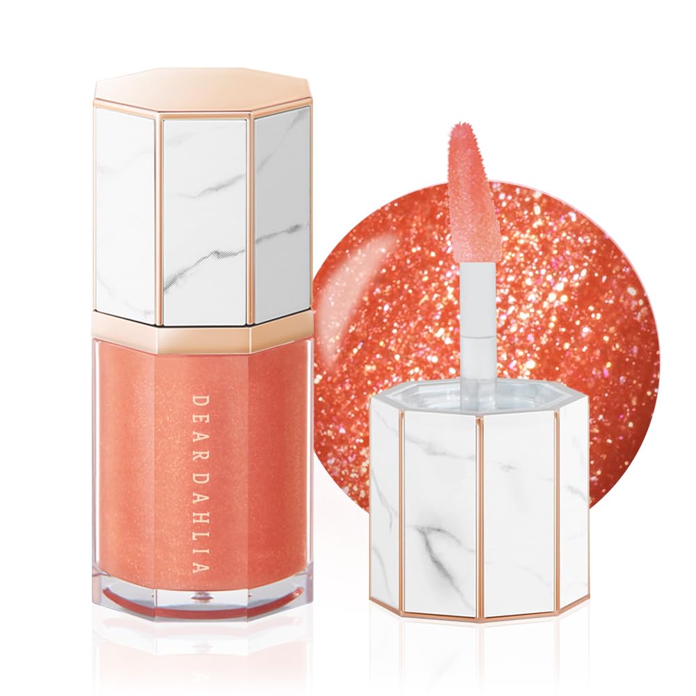 DEARDAHLIA Paradise Aurora Shine Lip Treatment - Vegan Hydrating Lip Care for Sensitive Skin | Bronze Sky, 0.21 fl oz