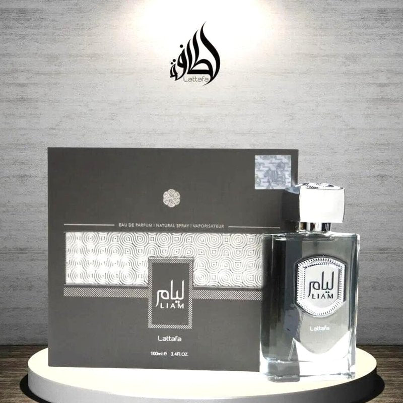 Lattafa Liam Grey Eau de Parfum Spray for Unisex - 3.4 Ounce | Long-Lasting Fragrance