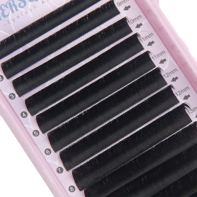 Easy Fan Volume Lashes - C Curl Faux Mink Eyelash Extensions | Rapid Fanning, 11mm, .03/.05/.07/.10 Thickness