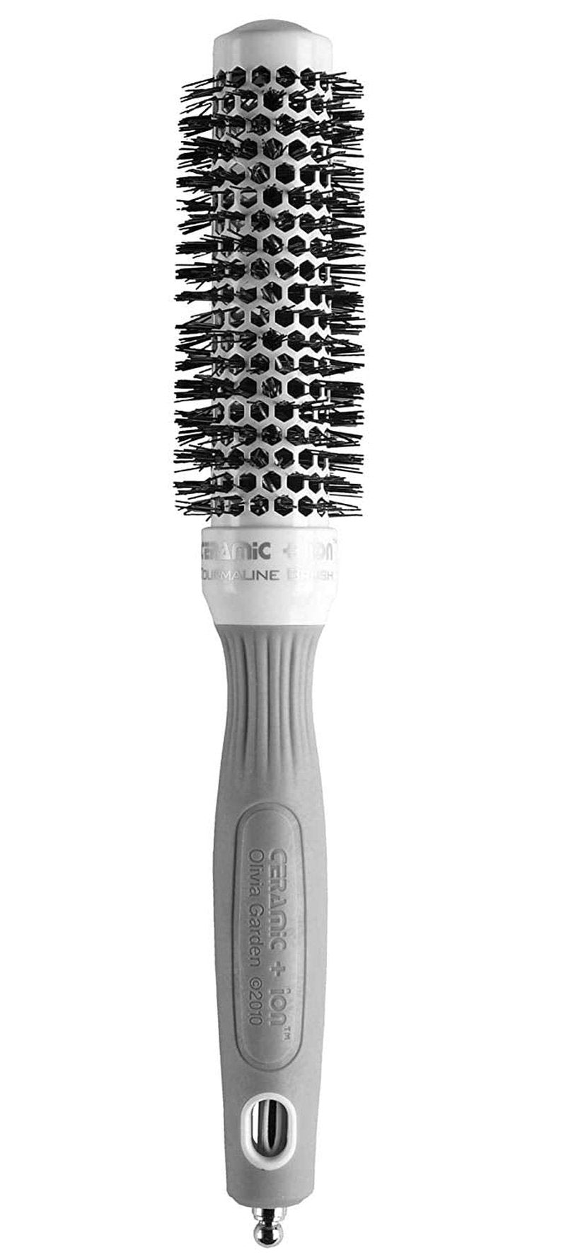 Olivia Garden Ceramic Ion Round Thermal Hair Brush | Professional Blowout Tool for Normal to Thick Hair