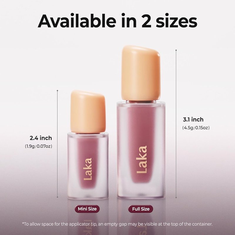 Laka Fruity Glam Tint Lip Stain - Hydrating, Lightweight & Buildable Color | 4.5g/0.15oz, Vegan K-Beauty