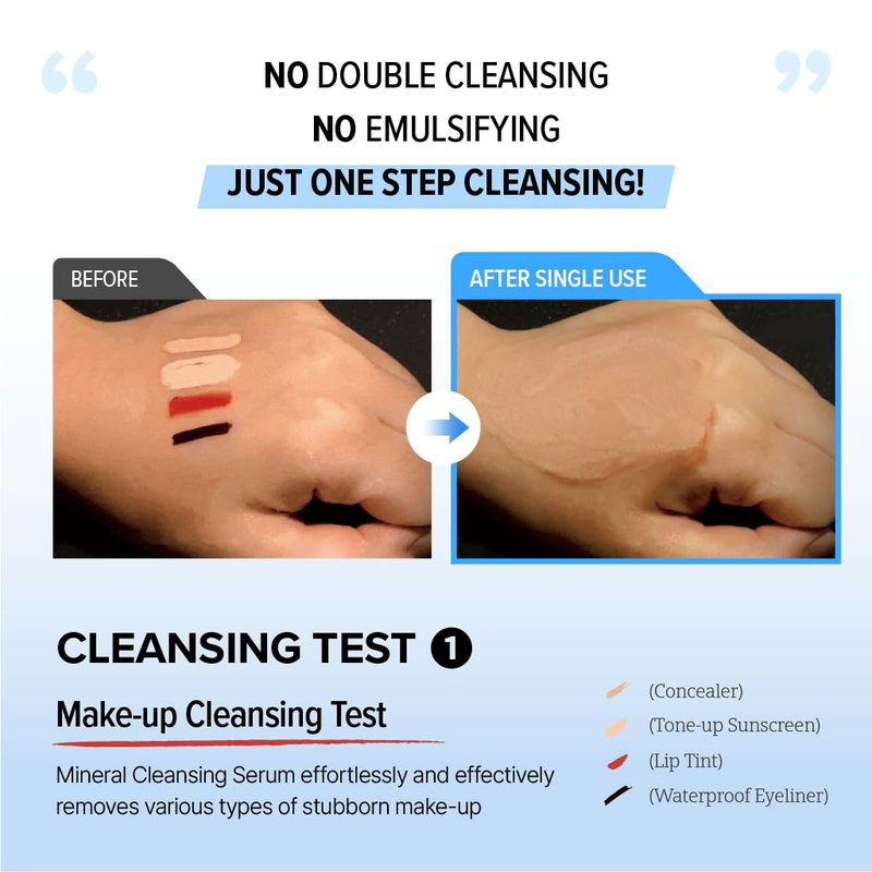 O'LABS Mineral Cleansing Serum - Gentle Facial Cleanser with Dead Sea Minerals | 200ml / 6.76 fl. oz.