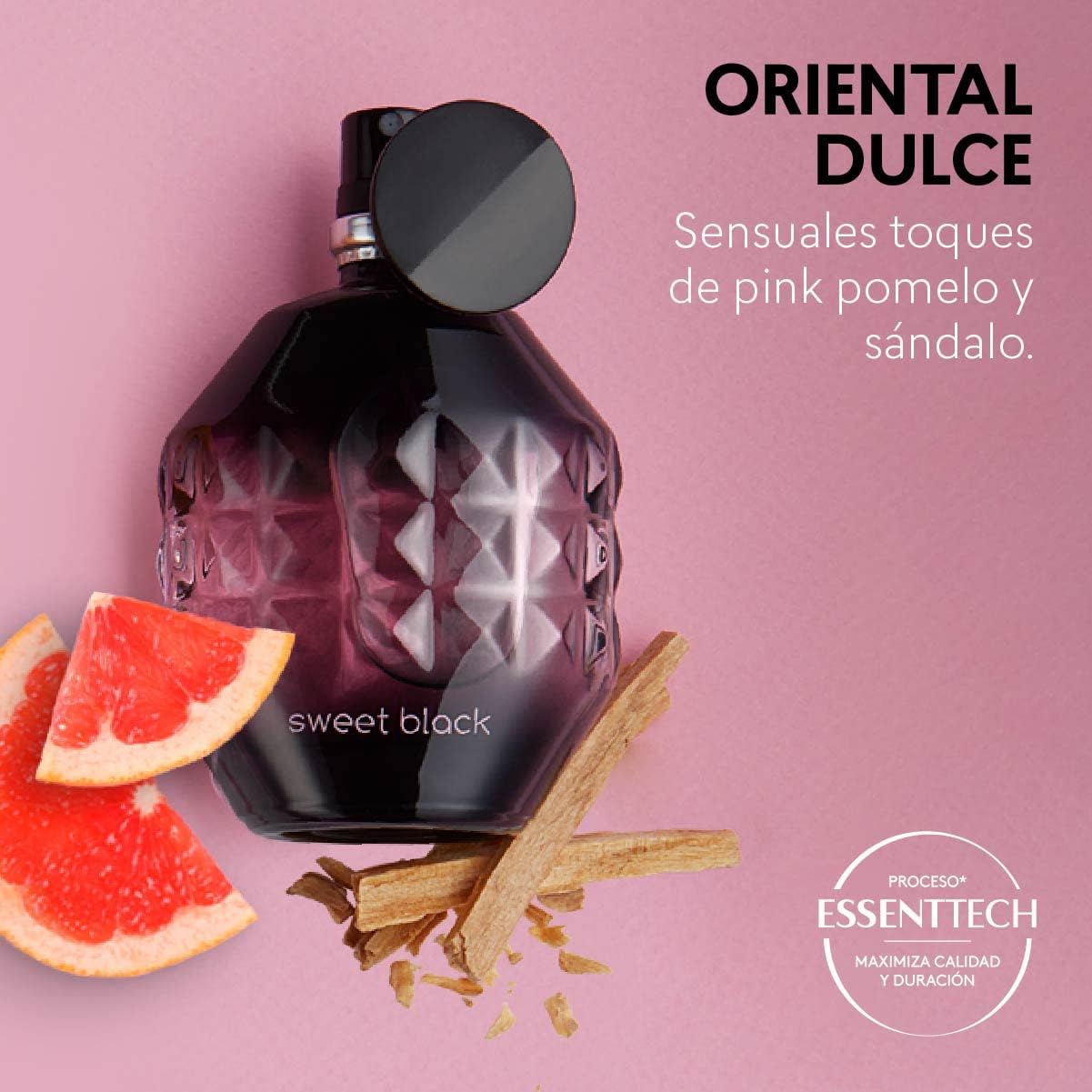 Esika L'Bel Cyzone Perfume de Mujer Sweet Black Aroma Oriental Dulce, 50ml., 1.6 Fl Oz (Pack of 1)