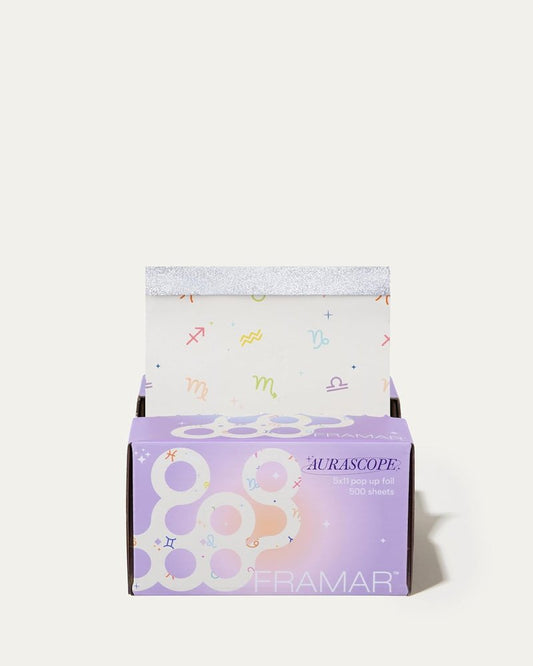 Framar Hair Foils For Highlighting 500 sheets - 5x11" - Pre-cut - Pre-Folded Foil - Aurascope Pattern