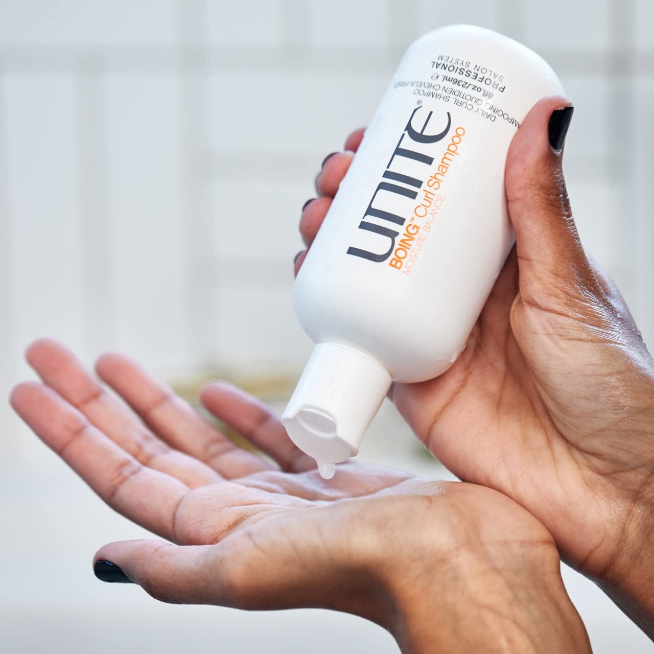 UNITE Hair BOING Curl Shampoo – Sulfate & Sodium Chloride Free Cleanser | Coconut-Enriched for All Curl Types – 8 Fl Oz
