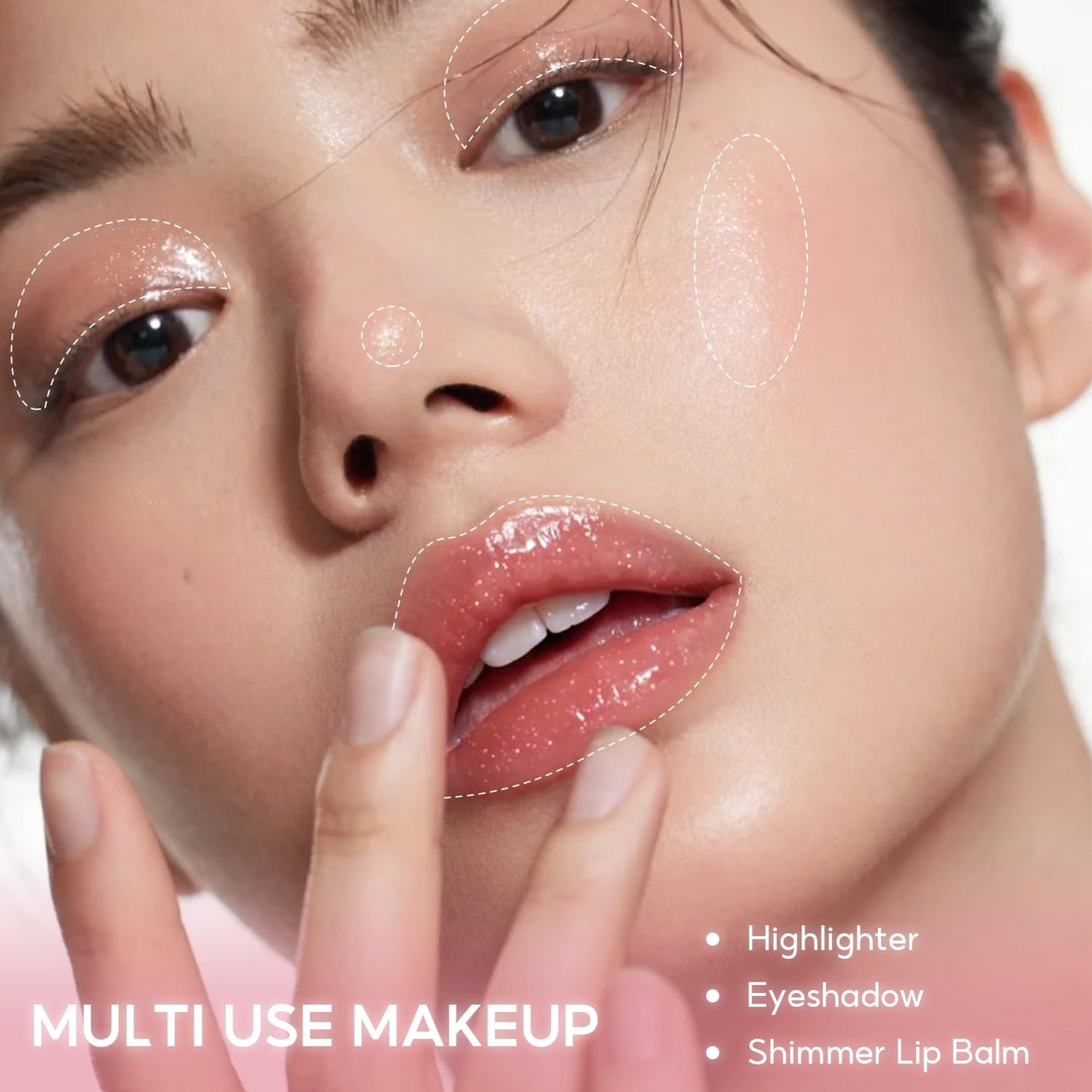 FelinWel Super Sparkly Lip Gloss, Shining and Nourishing, Fresh Texture, Buildable Formula, One for Multipurpose, 03# Cherry Glaze