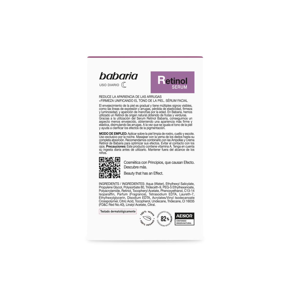 Babaria Retinol Face Serum, 1 oz - Facial Moisturizer for Skin Care - Anti Aging Serum to Reduce Appearance of Wrinkles - Improves Firmness and Elasticity - Light, Fast-Absorbing, Vegan Formula