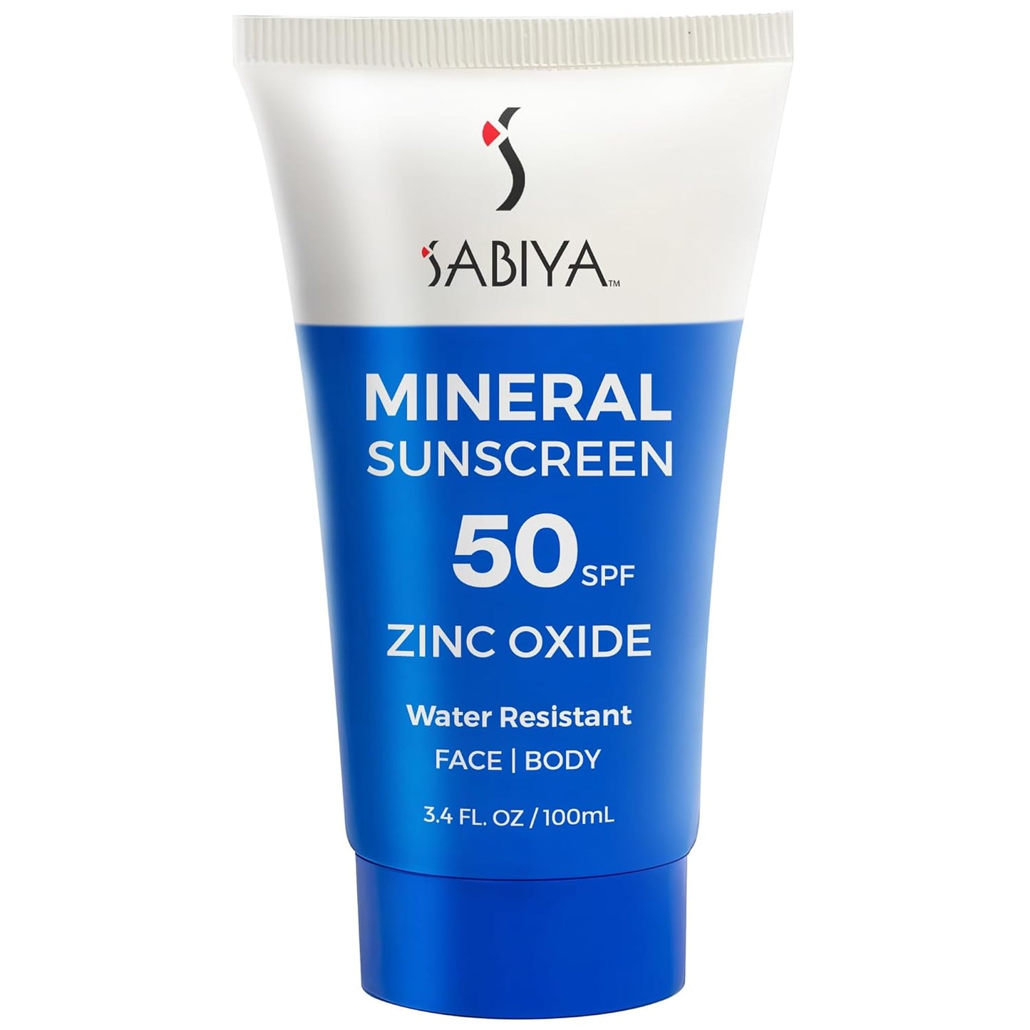 Mineral Sunscreen SPF 50 - Broad Spectrum Zinc Oxide for Face & Body | Lightweight Formula with SeaSolution™, 3.4 oz