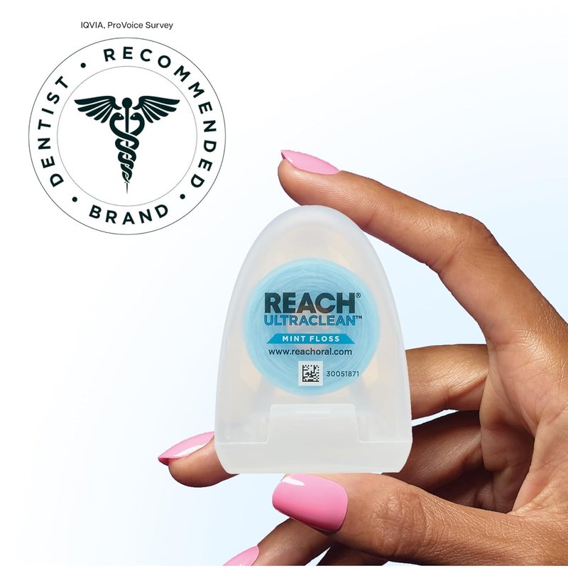 REACH Ultraclean Dental Floss, Oral Care, Mint-Flavored, 1 Count (Pack of 7)