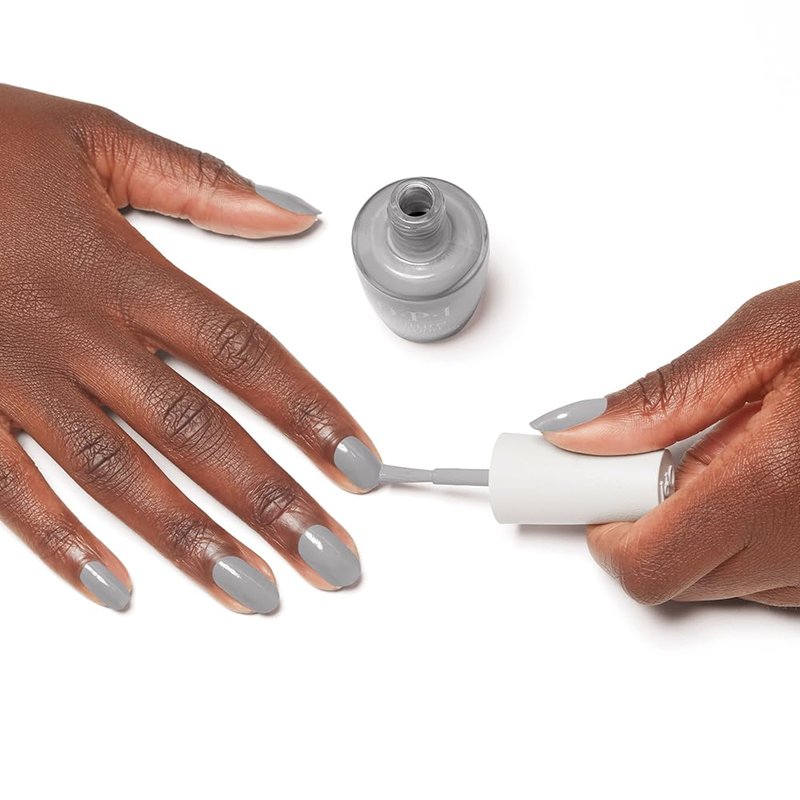 OPI Nature Strong Dawn of a New Gray | Opaque Soft Gray Crème Natural Origin Nail Polish | Plant Based, Vegan, Cruelty Free