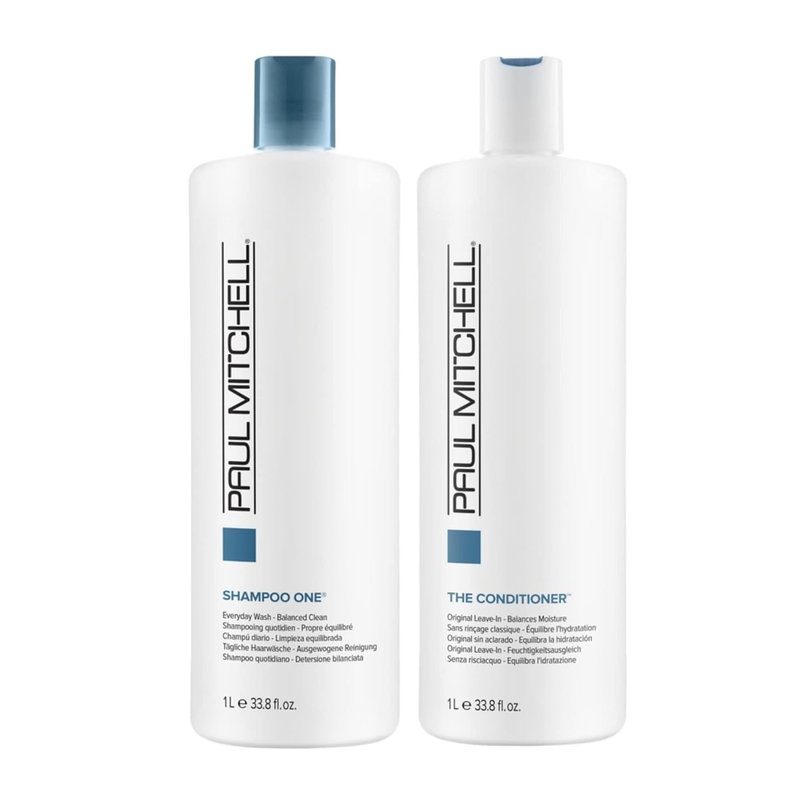 Paul Mitchell Shampoo One & Conditioner Set - Moisture Balancing for All Hair Types | 33.8 fl. oz.