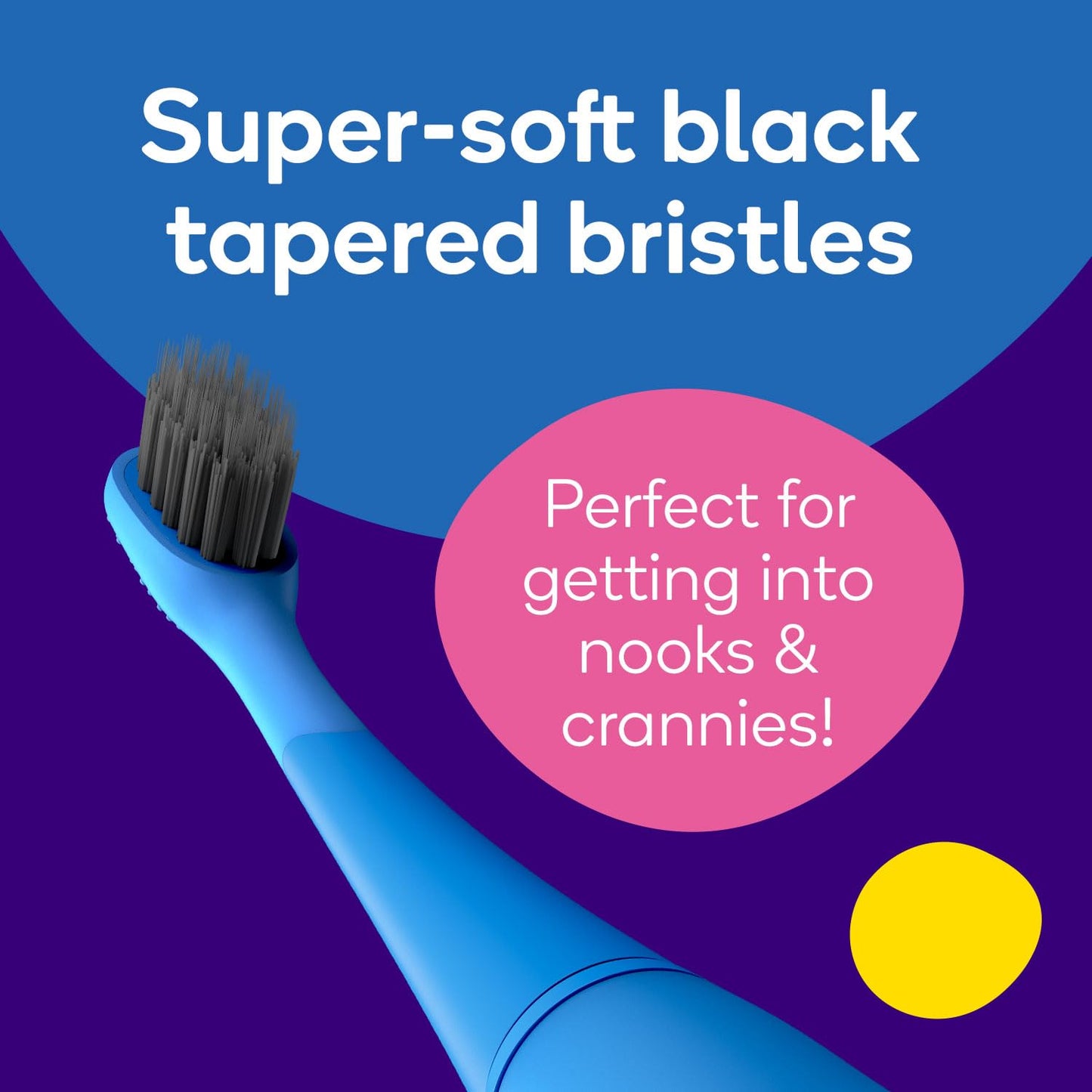 Genuine BURST Kids Electric Toothbrush Replacement Heads - Ultra Soft Bristles | Blue | 3-Pack for 9 Months Supply